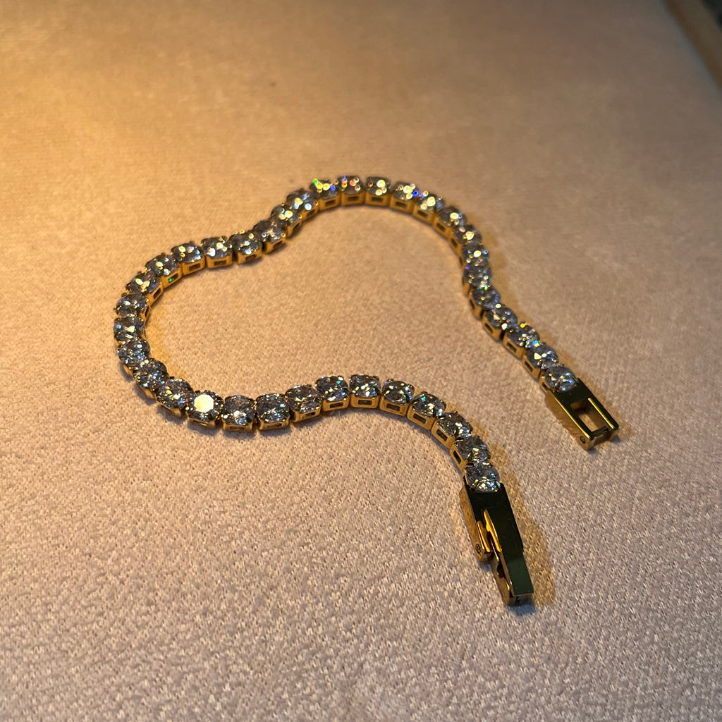 Gold Tennis Bracelet