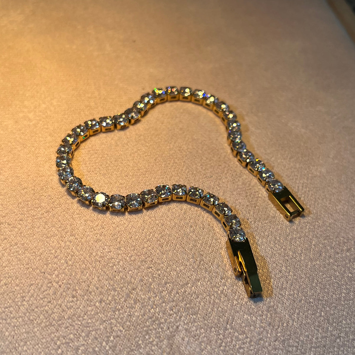 Gold Tennis Bracelet