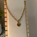 Heart Toggle Necklace - Gold