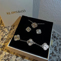 Clover Bloom Set - Silver