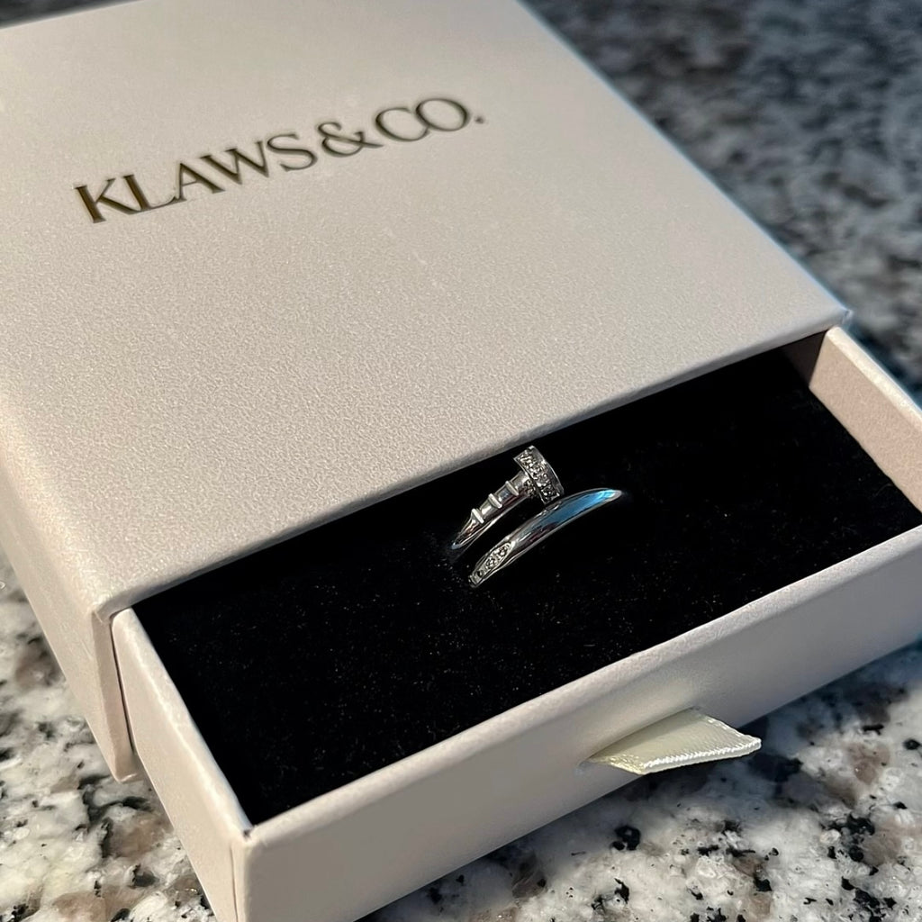 Pierced Nail Ring - Silver
