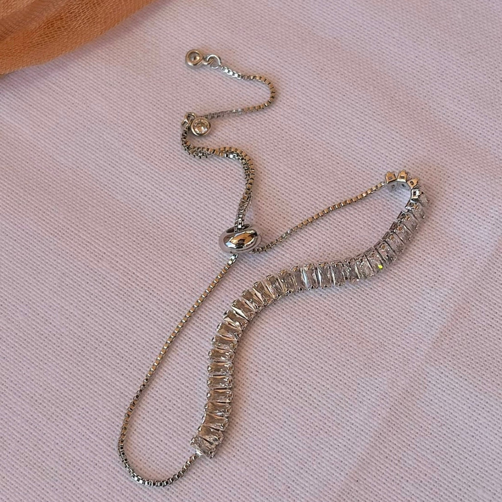 Baguette Tennis Bracelet - Silver
