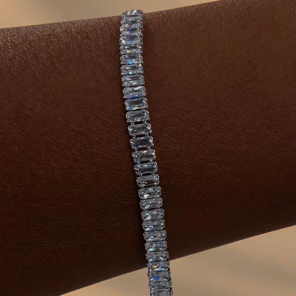 Baguette Tennis Bracelet - Silver