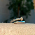 Pierced Nail Ring - Silver