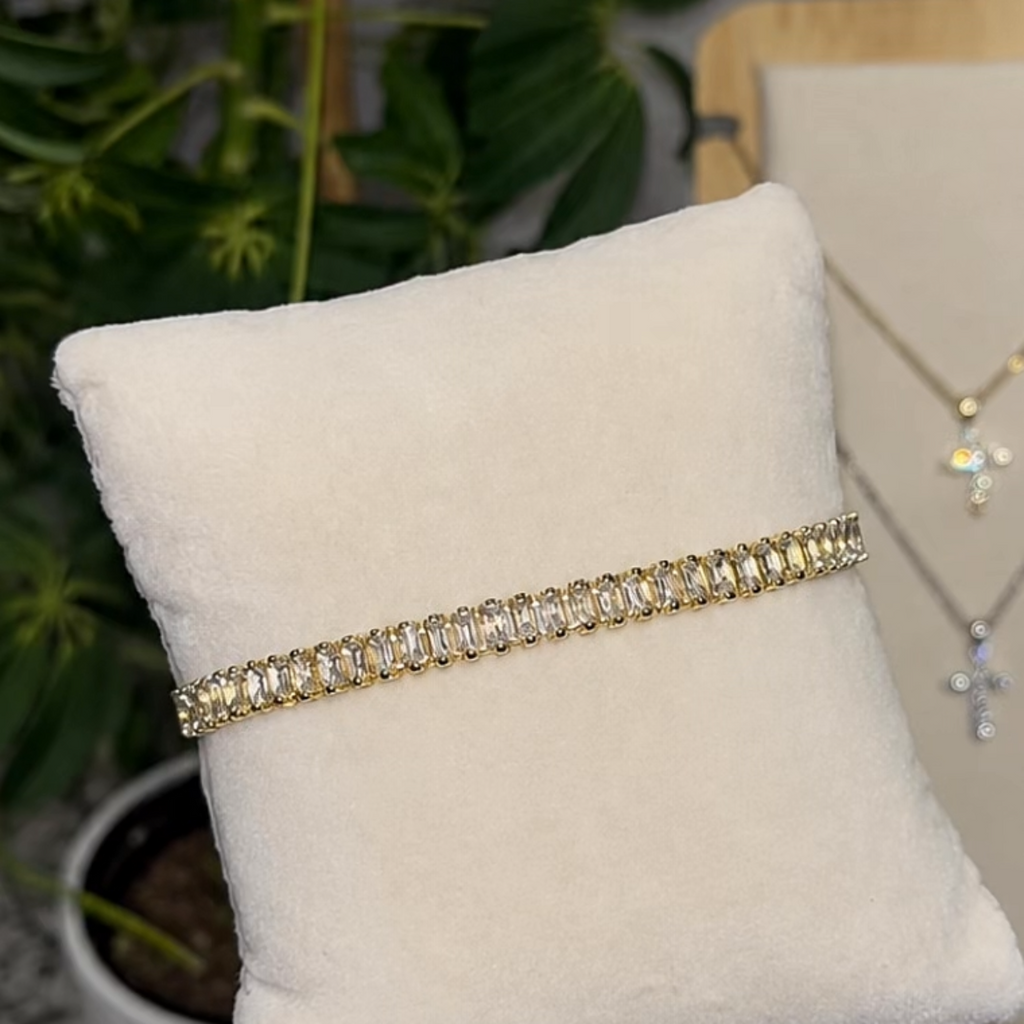 Baguette Tennis Bracelet - Gold