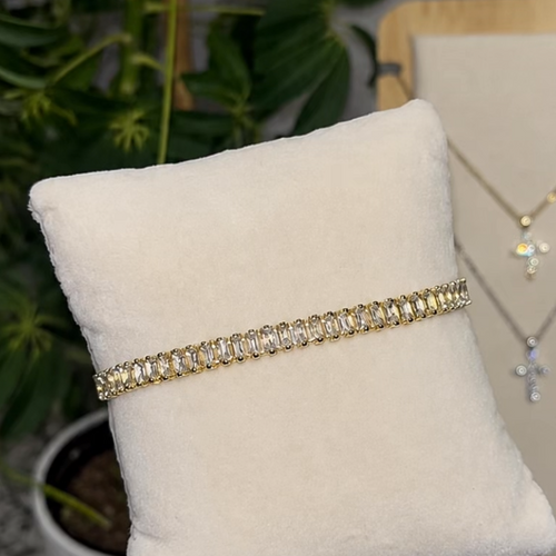 Baguette Tennis Bracelet - Gold